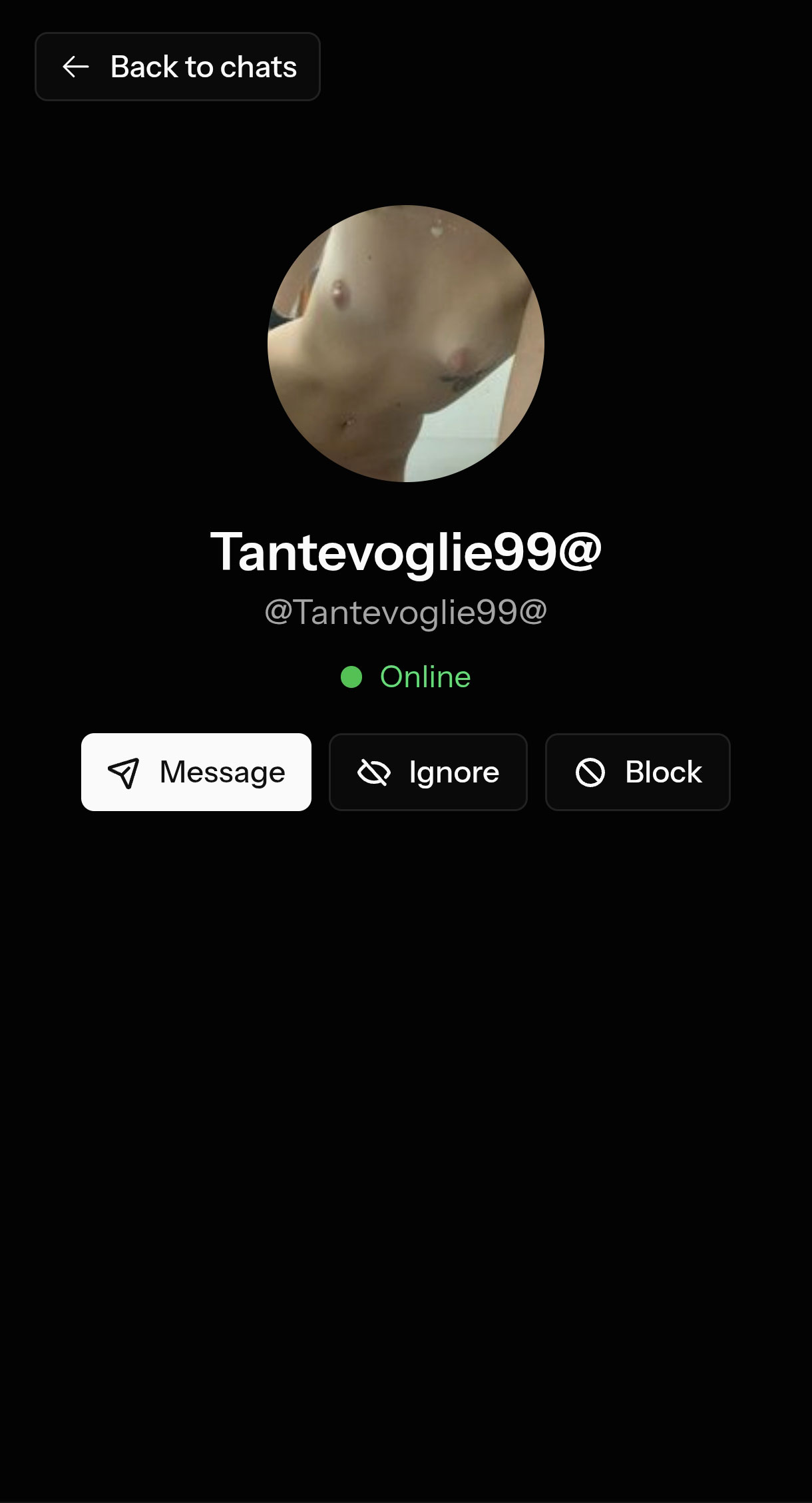 Active conversation with messages